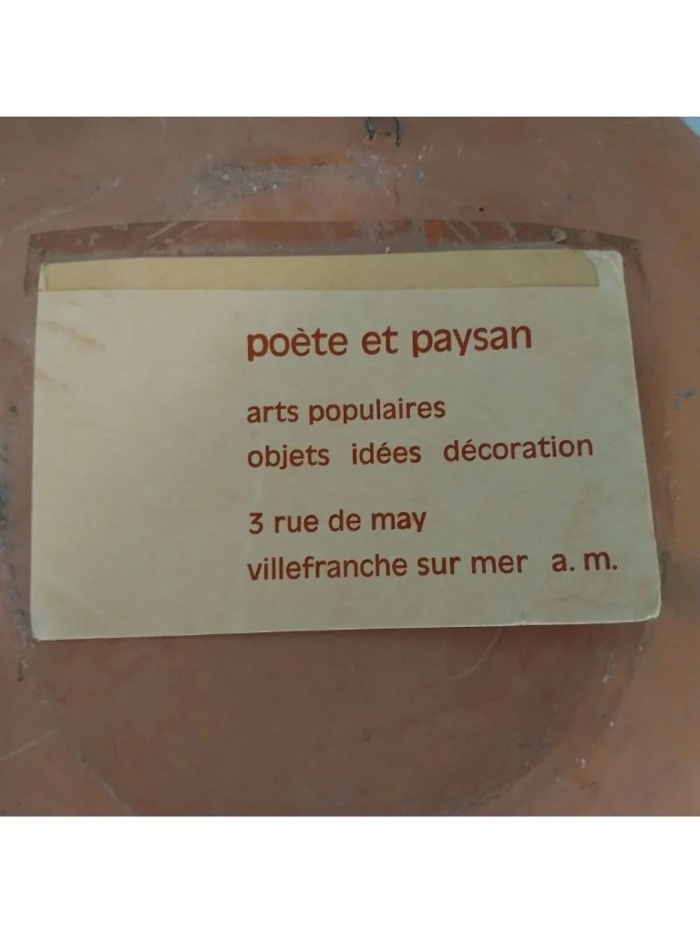 Ariane Mathieu for Ateliers Nobiling Midcentury Decorative Pottery Plate France
